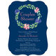 Navy Wreath Bridal Shower Invitations Image 6 of 7